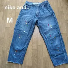niko and... Mサイズ ペイントデニム