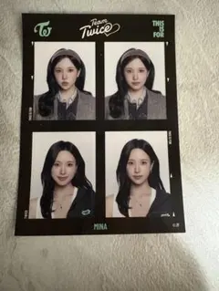 お値下げ中‼️TWICE MINA チェキ風フォトカード