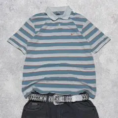 00s NIKE ボーダー ポロシャツ y2k swag cityboyのサムネイル