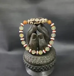 787 天珠 四線 三眼 薬師珠 dzibeads ブレスレット！ - メルカリ