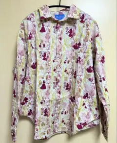 美女と野獣　総柄シャツ　ディズニー