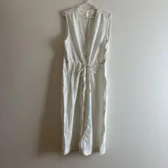 H&M ノースリーブ ストライプ ロングワンピース M