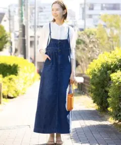 ロッソ『別注』Wrangler×ROSSO　SALOPETTE SKIRT◆紺M