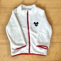 美品 ディズニー DISNEY ミッキーマウス フリースジャケット ジップアップ