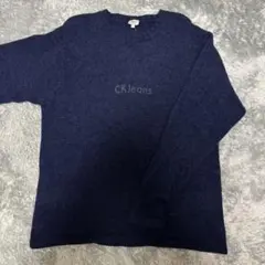 Calvin Klein Jeans ネイビー　ニット　セーター