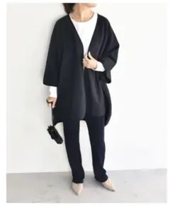 cen. myclozetteパイピングドレープポンチョ　未使用品