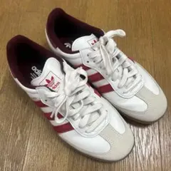 スピックアンドスパン adidas Samba ホワイト/レッド スニーカー
