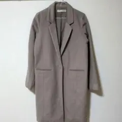 神戸レタス　ブラウンベージュ テーラードロングコート