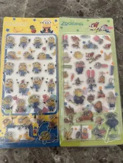 ミニオンズ ズートピアシール2枚セット