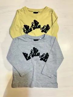 SM2♡ブラックベア♡長袖カットソー２枚セット♡状態要ご確認願います♡80