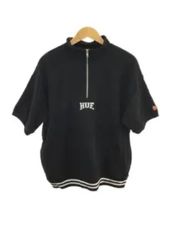 HUF ハーフジップ 半袖 黒