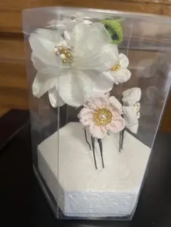 花モチーフ 髪飾り 5本セット