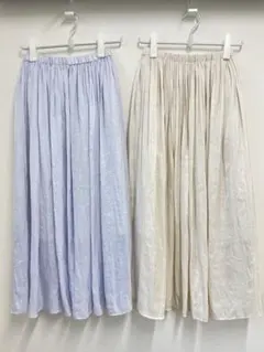 portcros ポートクロス ロングスカート 日本製 2枚セットのサムネイル