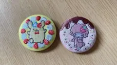 サンリオ 刺繍缶バッジ