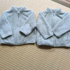 フリースジャケット ライトグリーン 2点セット 80サイズ ユニクロ 双子