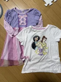 ラプンツェル大好きセット⭐︎ディズニープリンセス 長袖ドレスとTシャツ