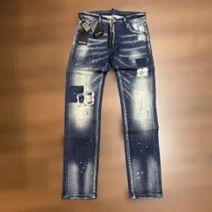 DSQUARED2 ペイント加工デニムパンツ