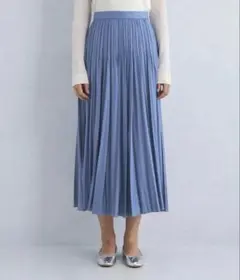 グリーンレーベルリラクシング　チンツボイルスカート　ブルー　36