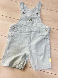 べべ　ライオン刺繍デニムオーバーオール 95cm