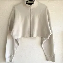 ZARA ジップアップ ショート丈　スウェット