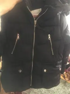 ZARA フリース付きパフジャケット