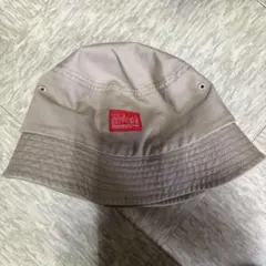 ベージュ バケットハット 54cm 100%コットン