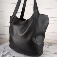 【美品】オールドコーチ☆A4　チャーム　トートバッグ　ブラック　ビジネス