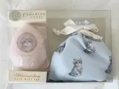 猫デザイン ヘアブラシ 巾着 セット プレゼント