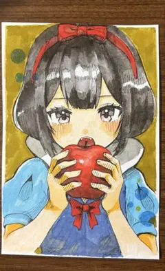 【原画】手描きオリジナルイラスト 白雪姫