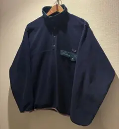 patagonia スナップT フリース S ネイビーxブルー? パタゴニア