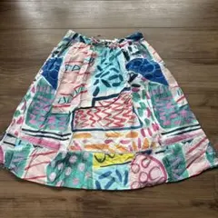 Paul Smith カラフル 総柄 フレアスカート　Mのサムネイル