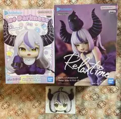 ホロライブ　ラプラス・ダークネス　フィギュア＆フェイスラバーコースター