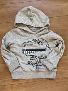 GAP 恐竜プリント フード付きトレーナー110