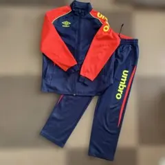 umbro ジャージ 上下セット ネイビー/レッド