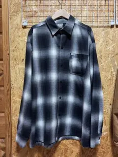 caltop オンブレチェックシャツ