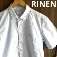【可愛い◎】RINEN ダウンプルーフ 半袖レギュラーカラーシャツのサムネイル
