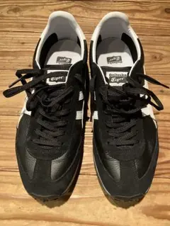 Onitsuka Tiger スニーカー レザー　ブラック ホワイトのサムネイル