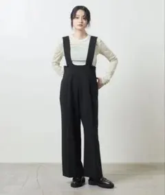 MARW マルゥ UNITED ARROWS　サロペット パンツ　38　ブラック