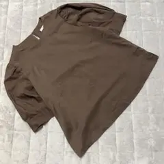 OPAQUE.CLIP ブラウン パフスリーブ ブラウス 半袖 シャツ Mサイズのサムネイル