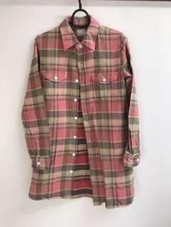 ネルシャツ ロングシャツ