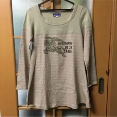 バーバリー ブルーレーベル カットソーチュニックワンピース 38