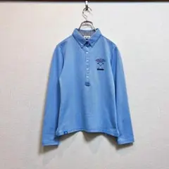 adidas golf アディダスゴルフ ボタンダウン 長袖ポロシャツ M