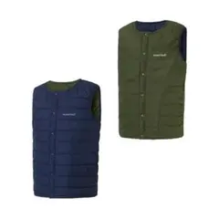 モンベル/K's サーマラップ ラウンドネックベスト/150cm/スナップボタン