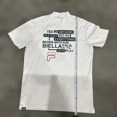 FILA GOLF メンズ モックネックシャツ ホワイトのサムネイル
