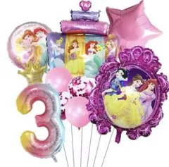 ディズニープリンセス　バルーン　お誕生日　飾り　風船　バースデー　ラプンツェル