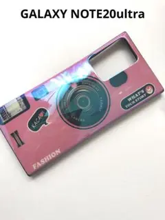 GALAXY note20ultraシンプルカメラピンクギャラクシーケース新品