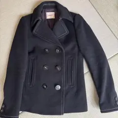 moussy ピーコートブラック ダブルブレスト