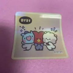 BT21 ホログラムステッカー 約5cm
