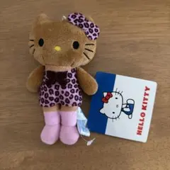 ハローキティ ヒョウ柄ぬいぐるみ