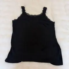 UNIQLO レースタンクトップ ブラック 3XL